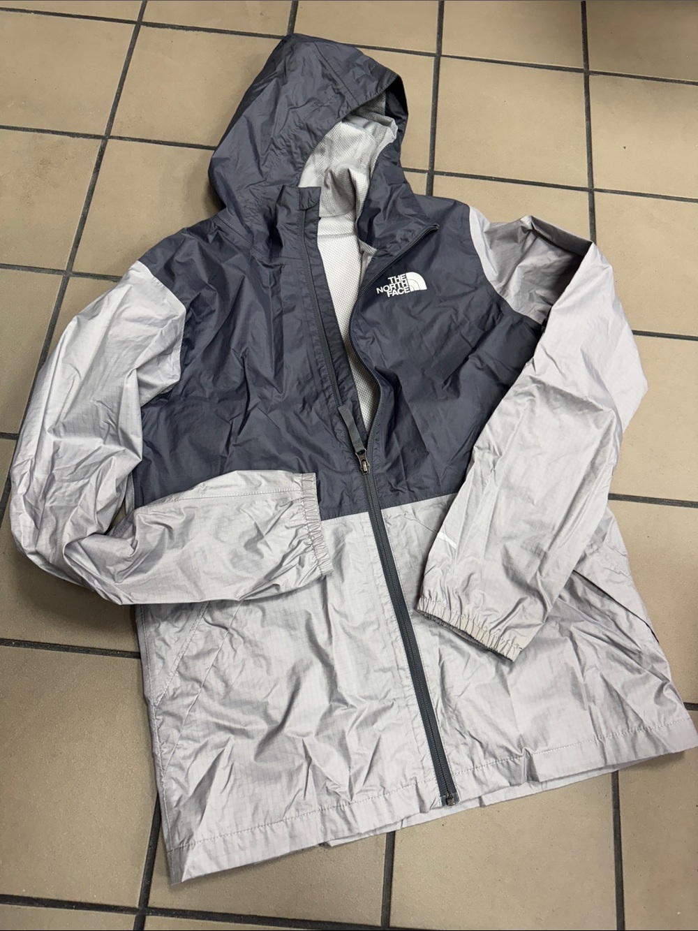 The North Face Two-Tone Gray Windbreaker Jacket